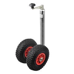PROplus Dubbel stödhjul m/gummidäck